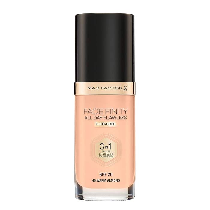 Max Factor Facefinity 3 In 1 Foundation 45 Warm Almond