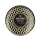 Swish Voluspa 3-Wick Candle Decorative Tin Suede Noir 340g