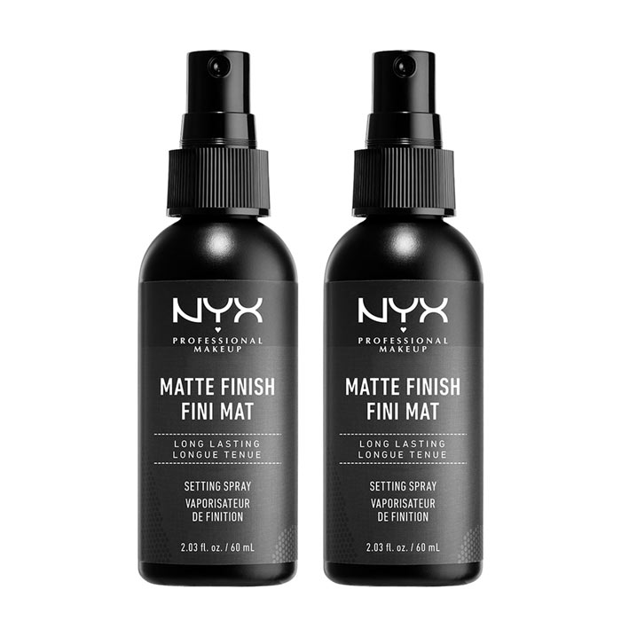 2-pack NYX PROF. MAKEUP Matte Finish Setting Spray