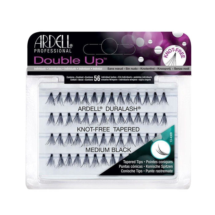 Ardell Double Up Individual Knot-Free Tapered Medium Black