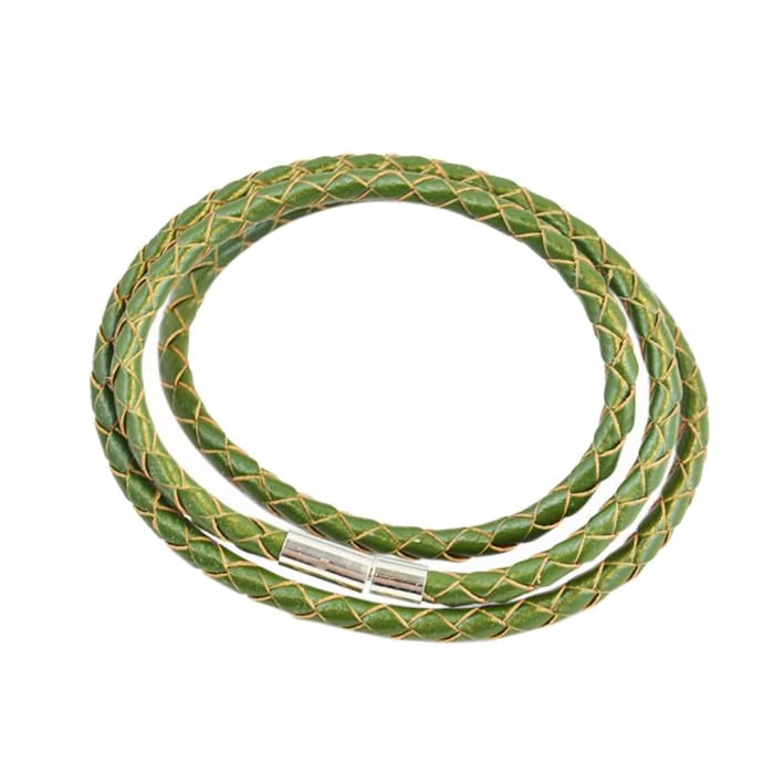 Armband Läder Smal - Green F2821GN04