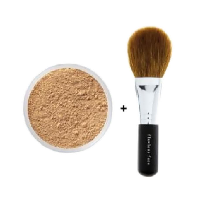 Bare Minerals Foundation Fairly Light 8g + Flawless face brush