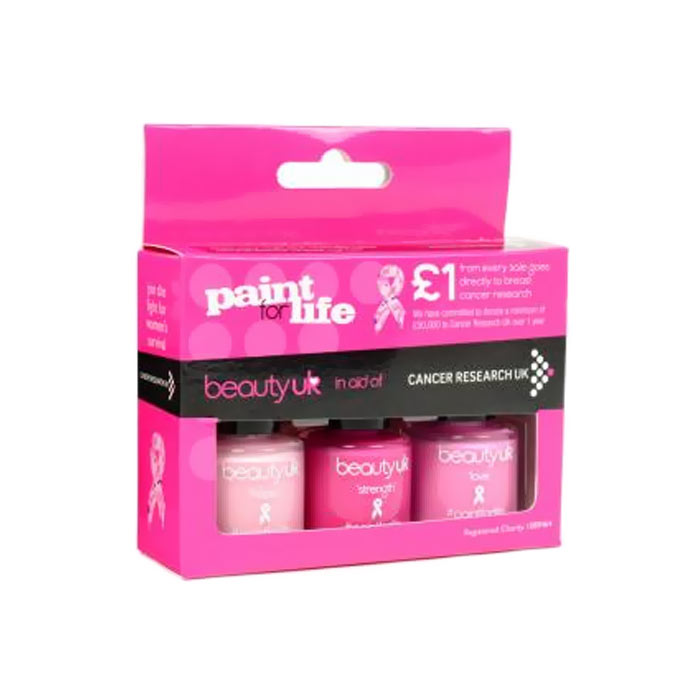 Beauty UK Cancer Research Nail Polish Box Set - Paint For Life