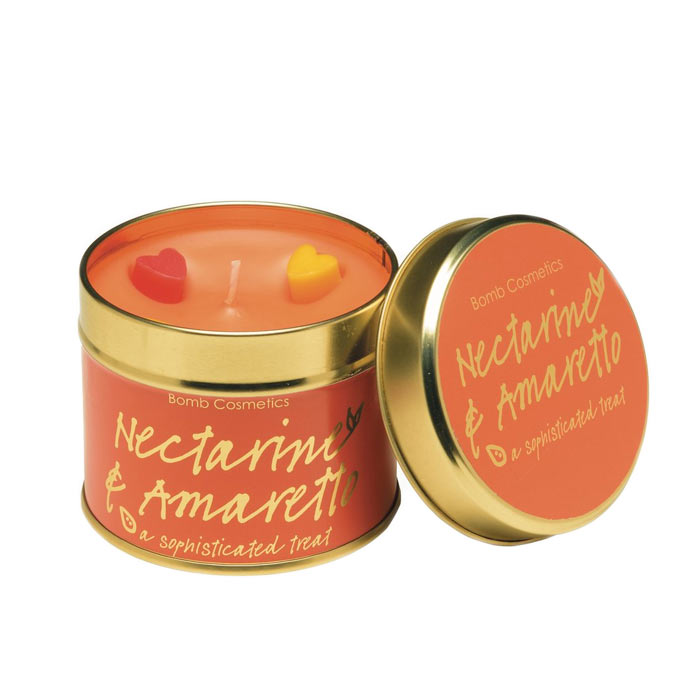 Bomb Cosmetics Tin Candle Nectarince & Amaretto