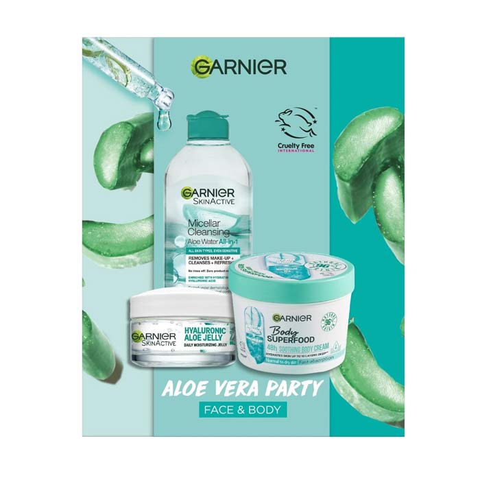 Swish Garnier Aloe Vera Party Face & Body Kit
