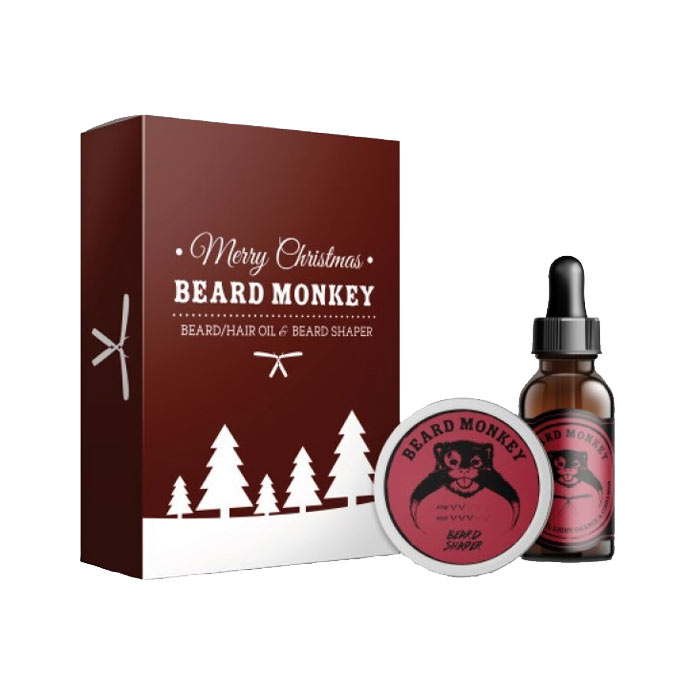 Giftset Beard Monkey Beard & Hair Oil 50ml + Beard Shaper 60ml