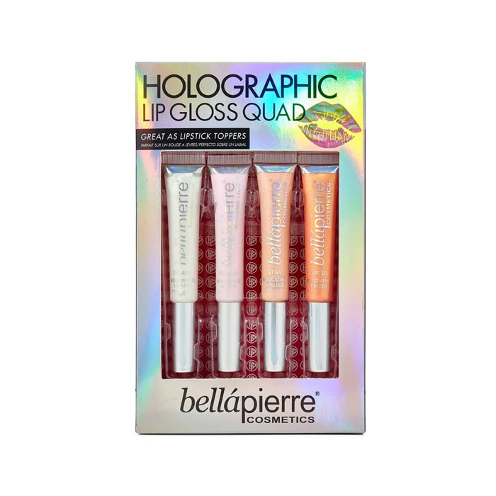 Giftset Bellapierre Holographic Lip Gloss Quad