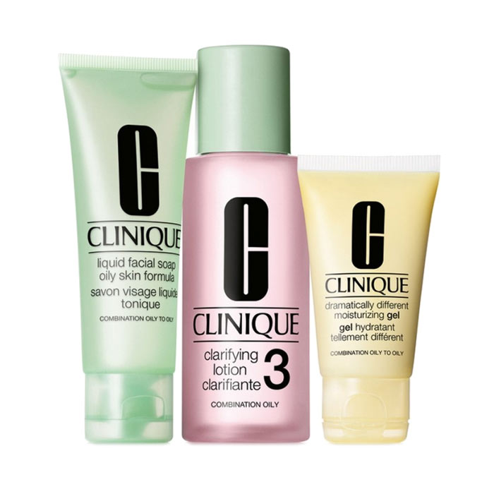 Giftset Clinique 3 step Skin Care System 3
