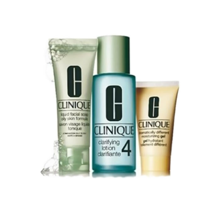 Giftset Clinique 3 step Skin Care System 4