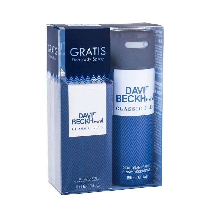 Swish Giftset David Beckham Classic Blue Edt 40ml + Deo Spray 150ml