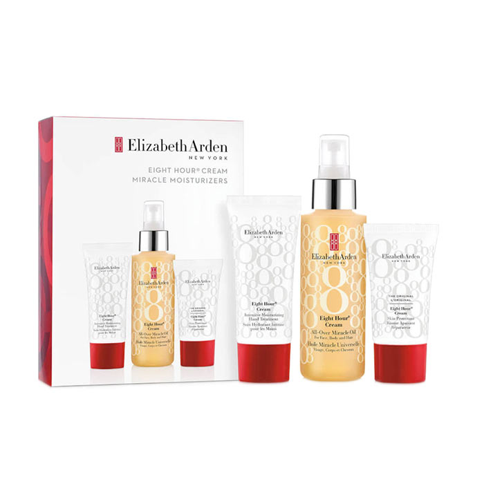 Giftset Elizabeth Arden Eight Hour Cream Miracle Moisturizers 3pcs Red Box