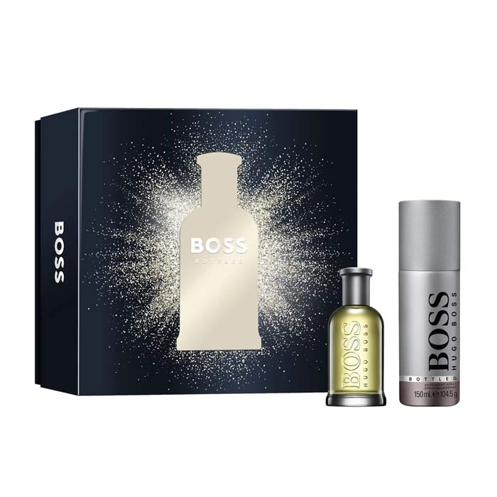 Giftset Hugo Boss Bottled Edt 50ml + Deo Spray 150ml