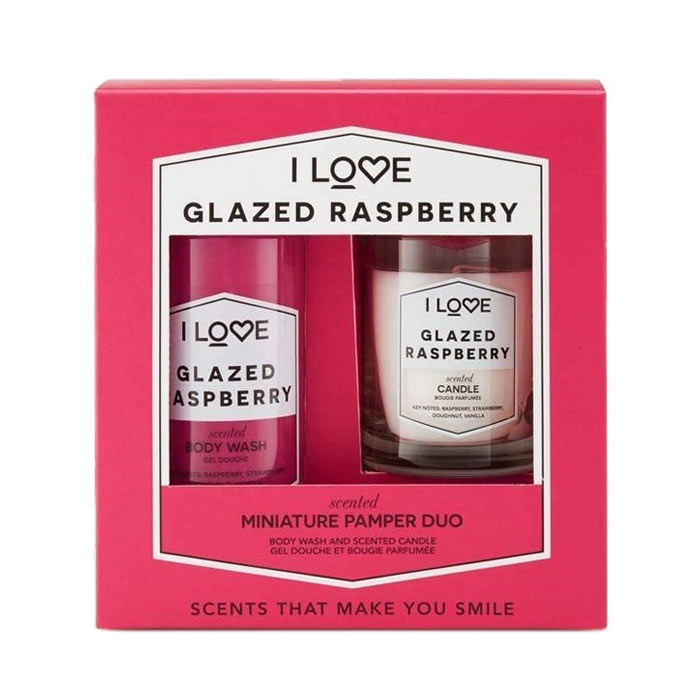 Giftset I Love...Miniature Pamper Duo Glazed Raspberry