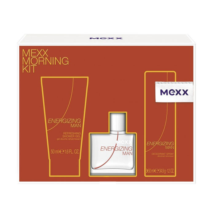 Giftset Mexx Energizing Man Edt 30ml + Shower Gel + Deodorant Spray 50ml