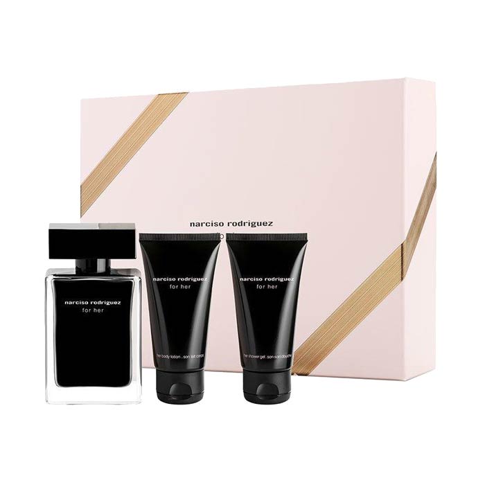 Giftset Narciso Rodriguez for Her Edt 50ml + Body Lotion 50ml + Shower Gel 50ml
