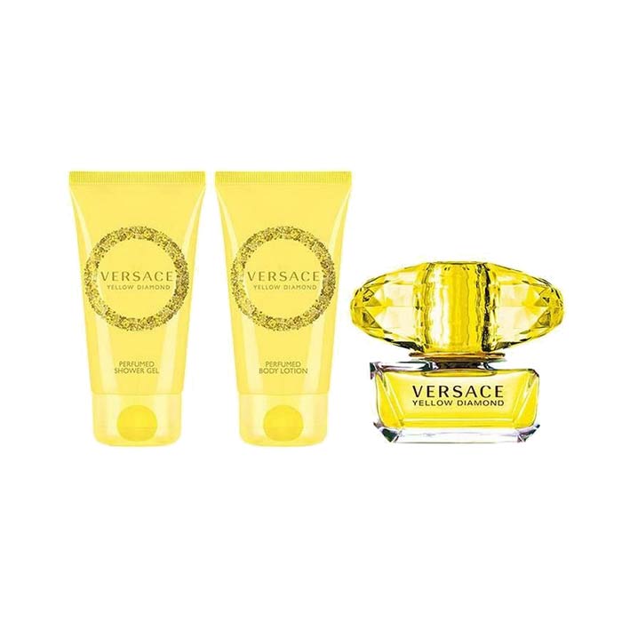 Swish Giftset Versace Yellow Diamond Edt 50ml + Body Lotion 50ml + Shower Gel 50ml