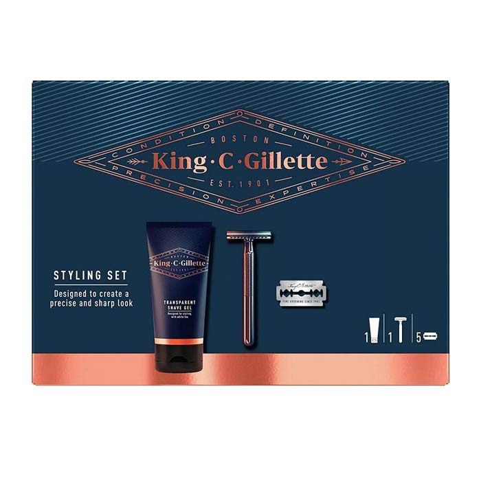 Gillette King C. Styling Kit 7 Pieces