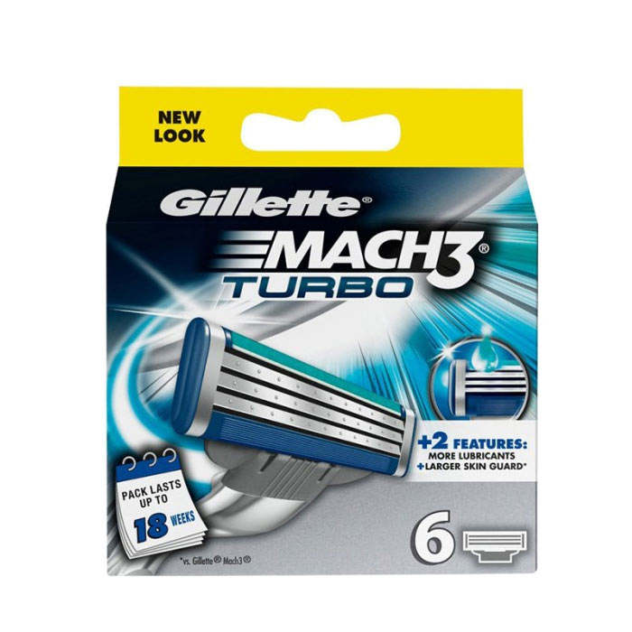 Gillette Mach3 Turbo 6-pack