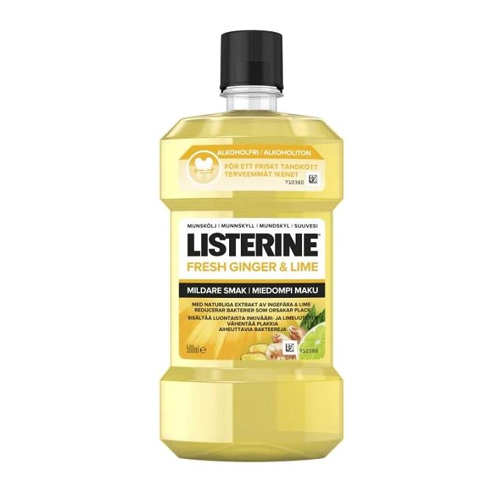 Swish Listerine Ginger And Lime Mild 500ml