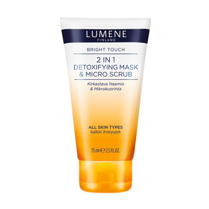Lumene Bright Touch 2 in 1 Detoxifying Mask & Micro Scrub 75ml