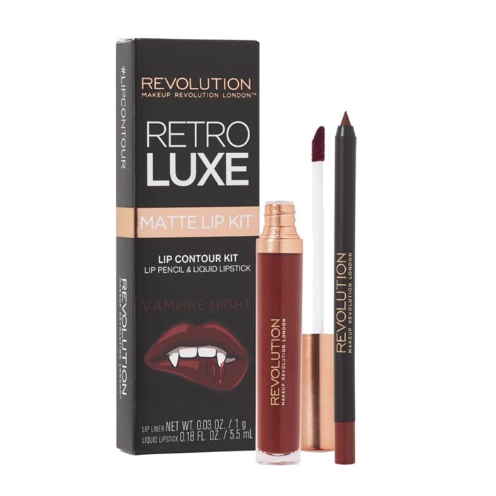 Makeup Revolution Retro Luxe Matte Lip Kit - Vampire Night