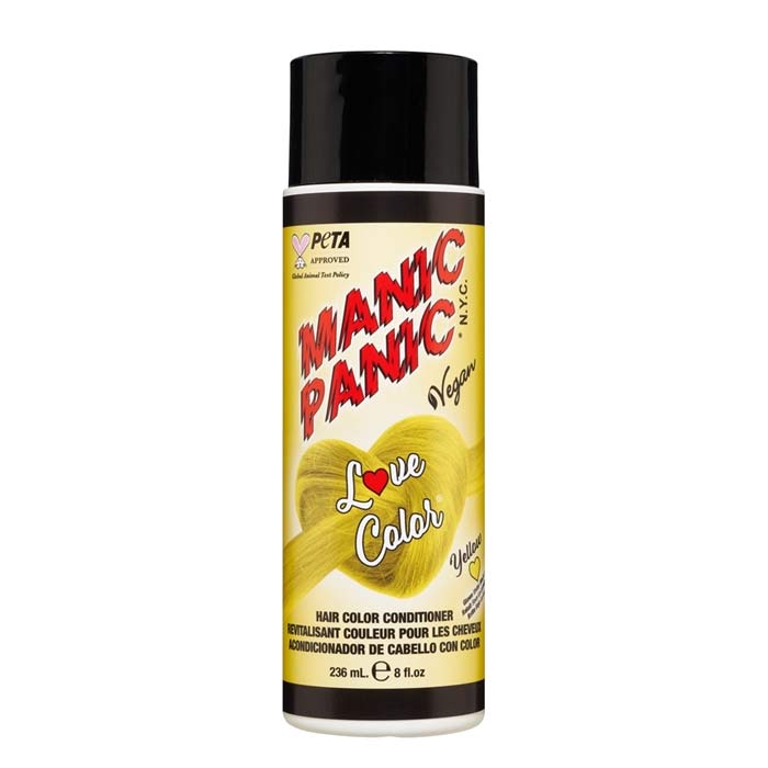 Manic Panic Love Color Hair Color Depositing Conditioner Yellow Heart 236ml