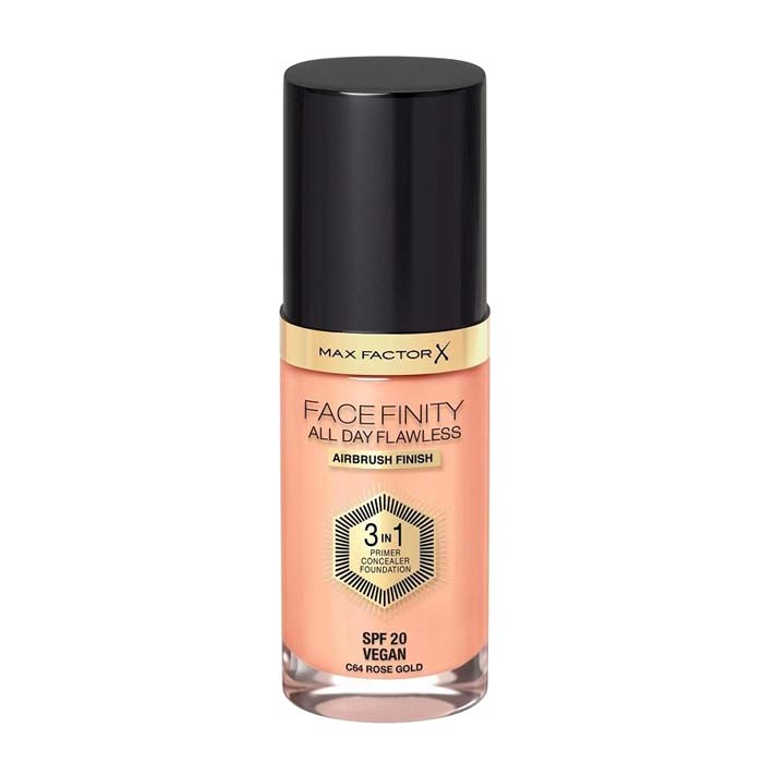 Max Factor Facefinity 3 In 1 Foundation 64 Rose Gold