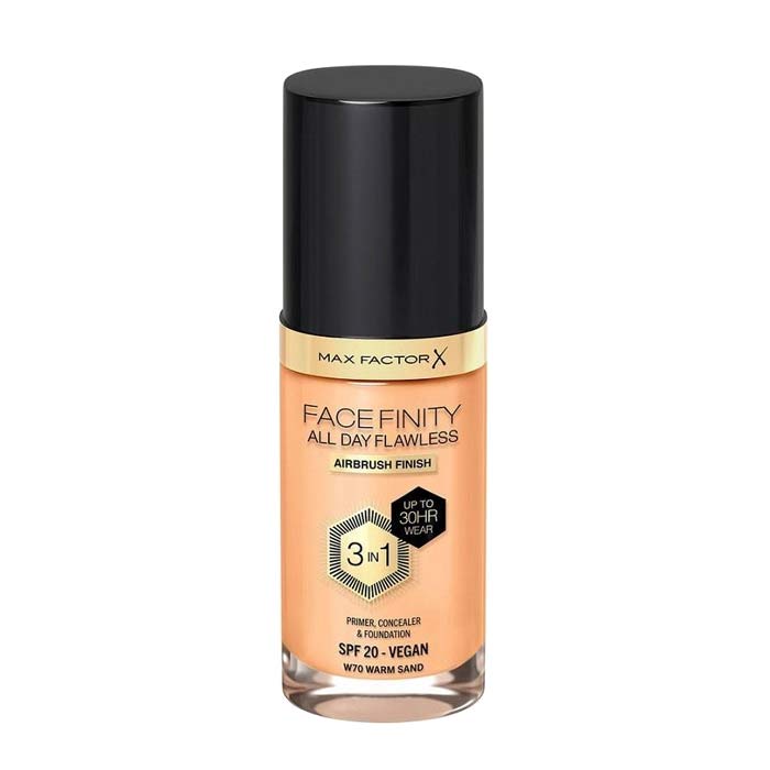 Max Factor Facefinity 3 In 1 Foundation 70 Warm Sand