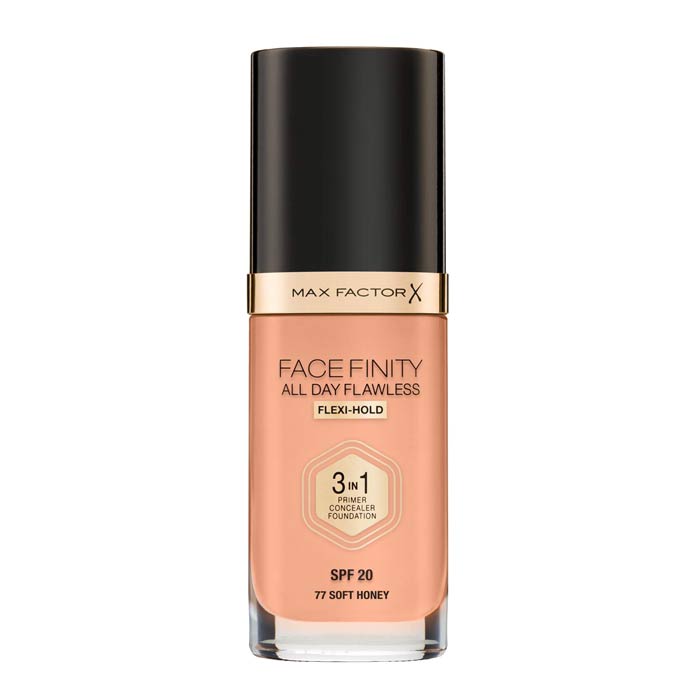 Max Factor Facefinity 3 In 1 Foundation 77 Soft Honey