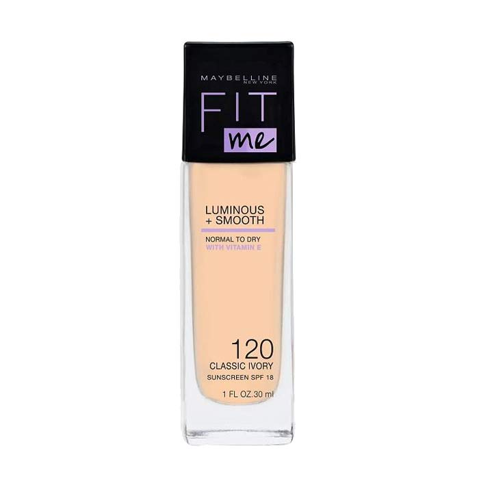 Maybelline Fit Me Luminous + Smooth Foundation - 120 Classic Ivory