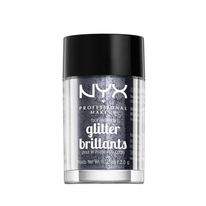 NYX PROF. MAKEUP Face & Body Glitter - Gunmetal 2,5g
