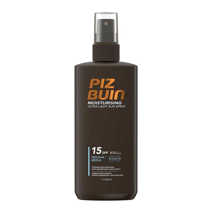 Swish Piz Buin Moisturising Ultra Light Sun Spray SPF15 200ml