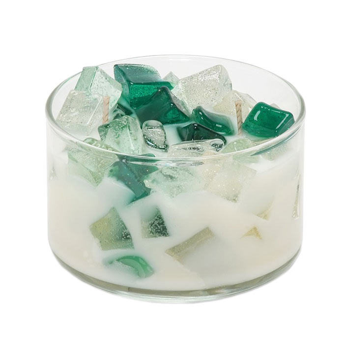 Primal Elements 2-Wick Color Bowl Candle Tranquility