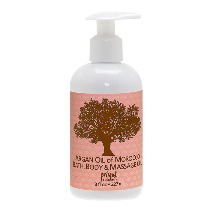 Primal Elements Moroccan Argan Oil Bath Body and Massage Oil 227ml