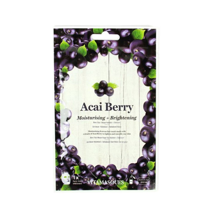 Vitamasques Acai Berry (1 pc) Moisturising + Brightening