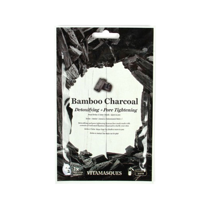 Vitamasques Bamboo Charcoal (1 pc) Detoxifying + Pore Tightening