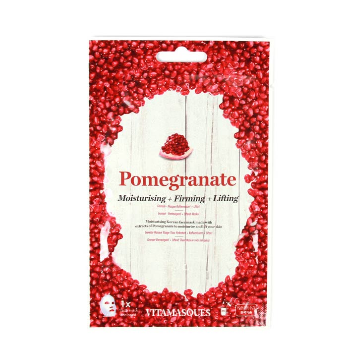 Vitamasques Pomegranate (1 pc) Moisturising + Firming + Lifting
