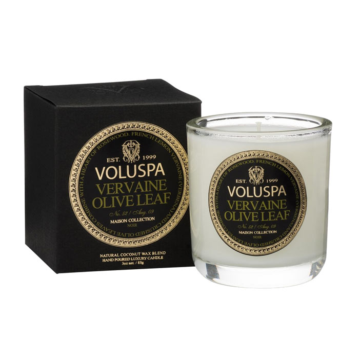 Voluspa Classic Maison Boxed Votive Candle Vervaine Olive Leaf 85g