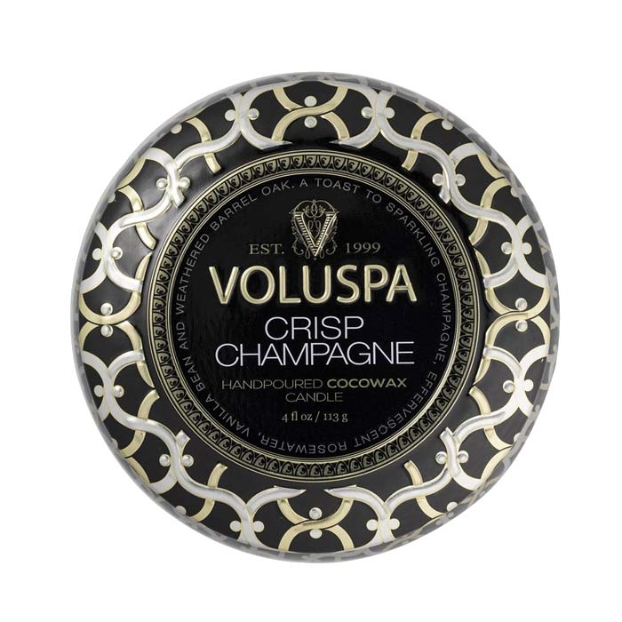 Voluspa Maison Decorative Tin Candle Crisp Champagne 113g