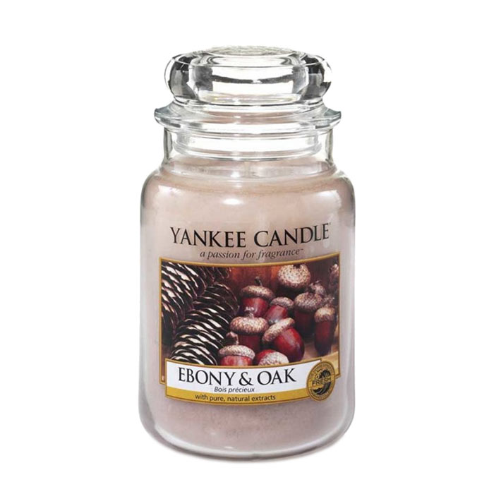 Yankee Candle Classic Large Jar Ebony & Oak Candle 623g