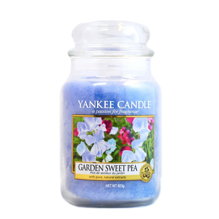 Yankee Candle Classic Large Jar Garden Sweet Pea Candle 623g