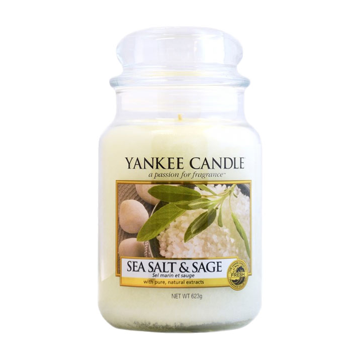 Yankee Candle Classic Large Jar Sea Salt & Sage Candle 623g