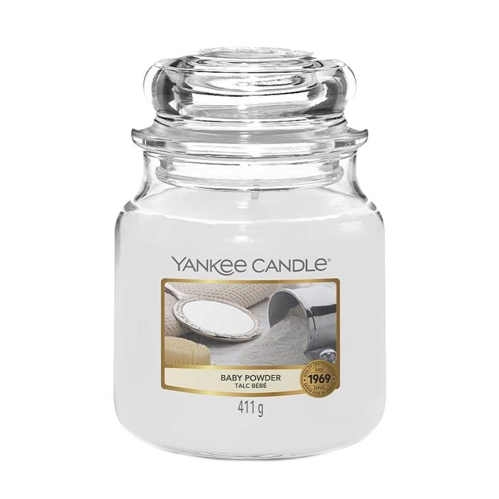 Yankee Candle Classic Medium Jar Baby Powder 411g