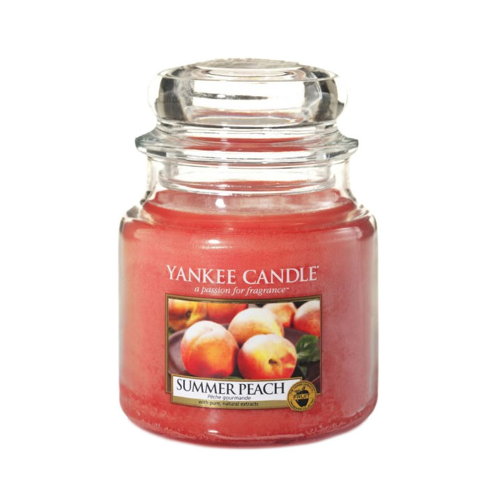 Yankee Candle Classic Medium Jar Summer Peach Candle 411g