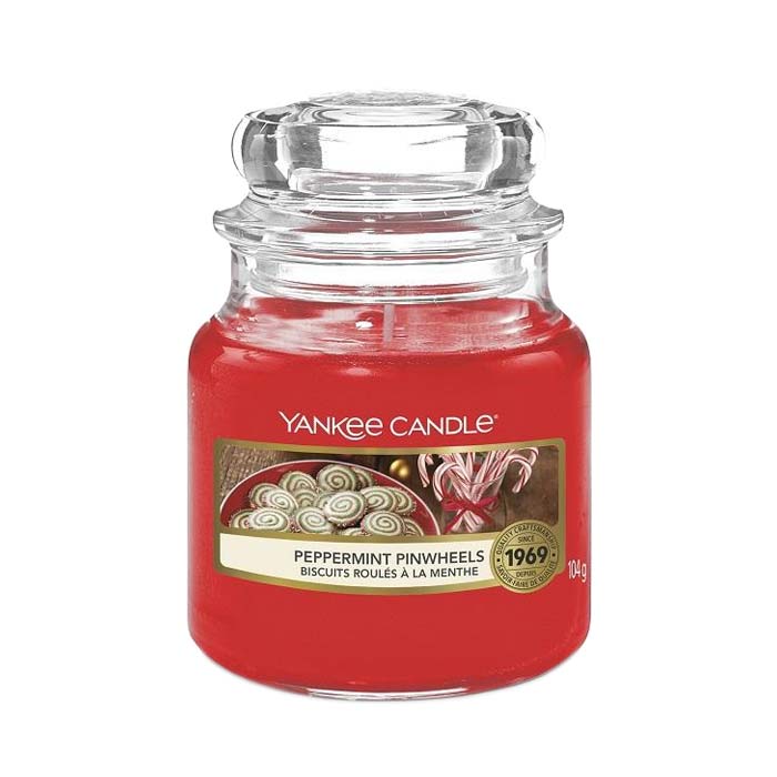 Yankee Candle Classic Small Jar Peppermint Pinwheels 104g